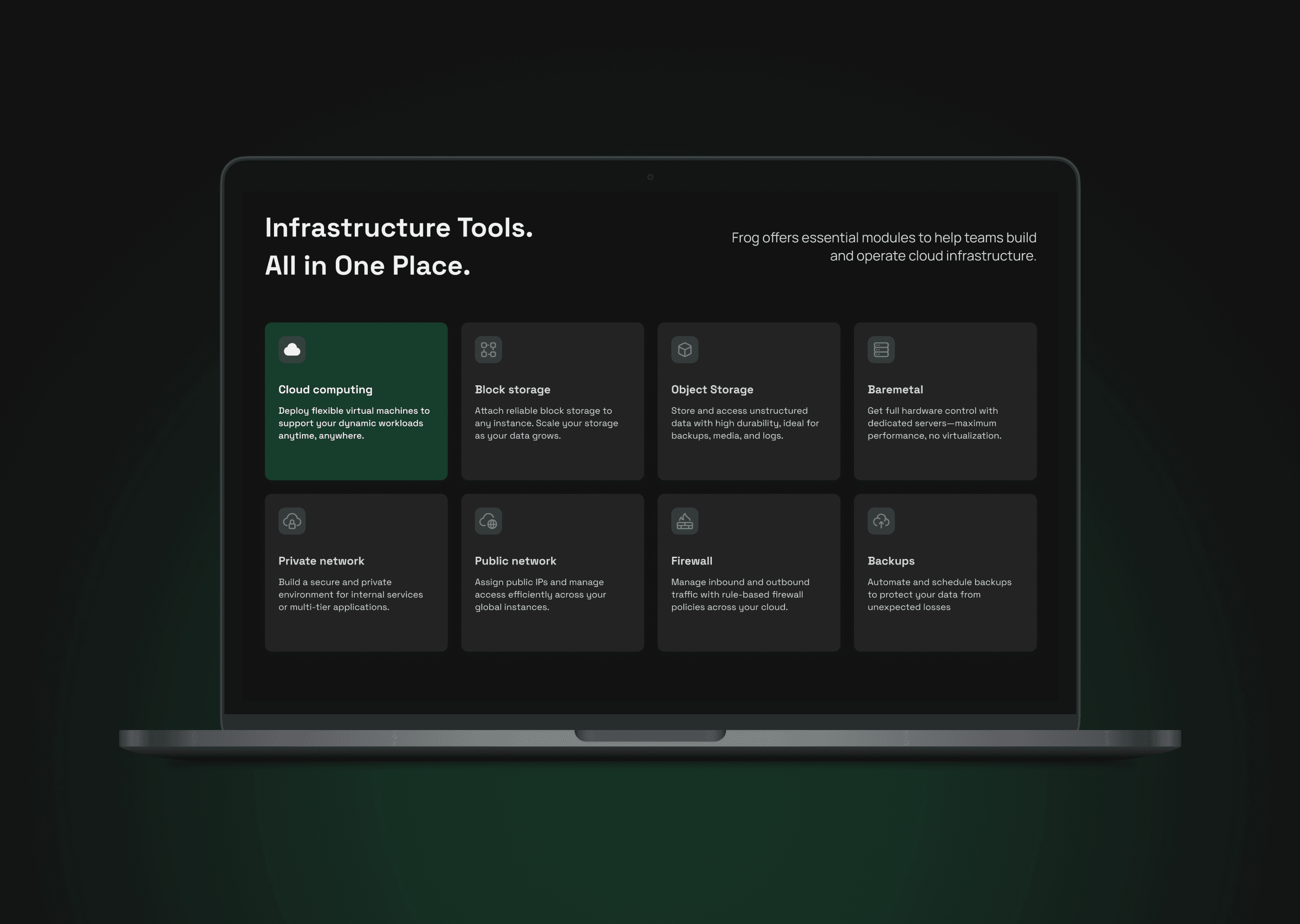 Frog feature section