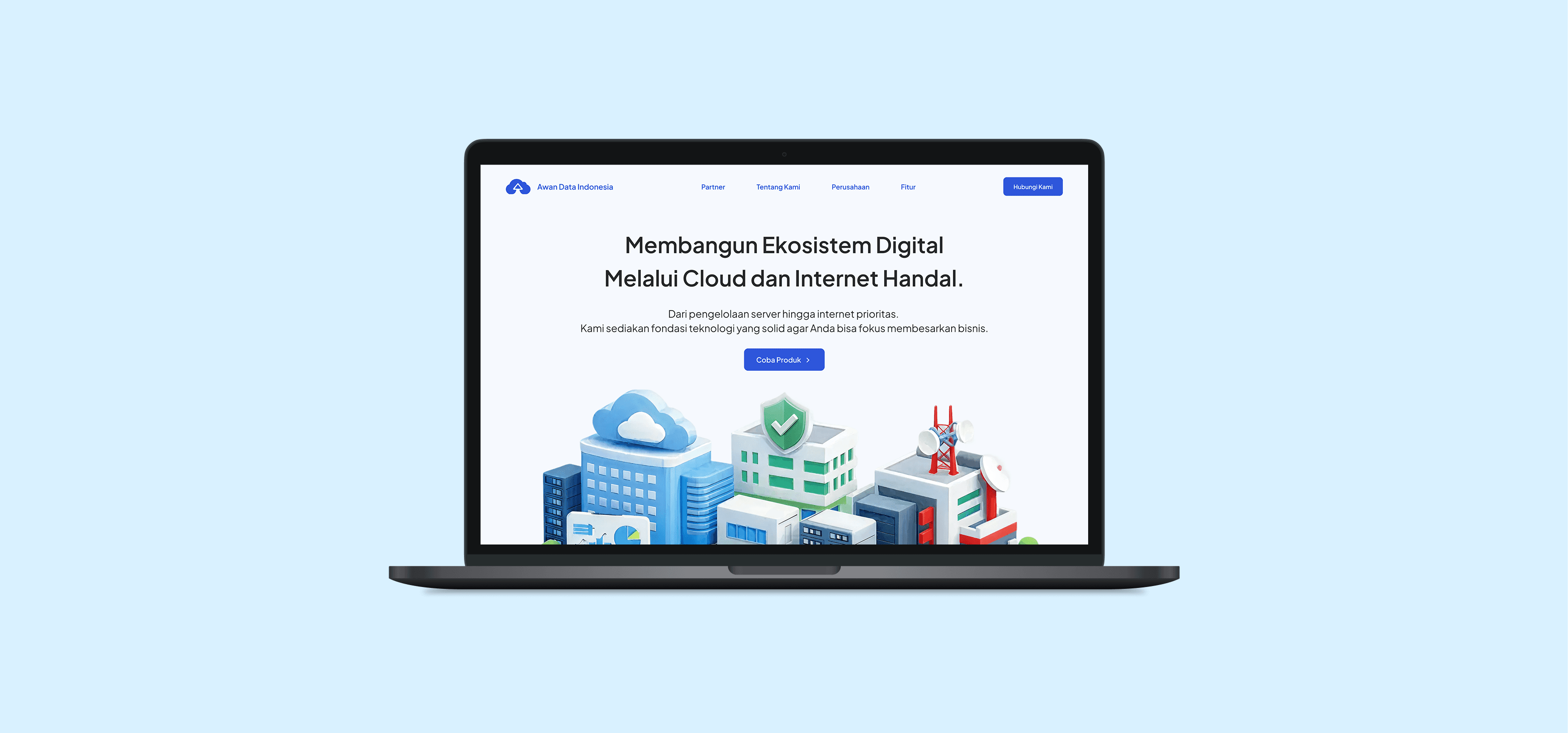 PT Awan Data Landing Page